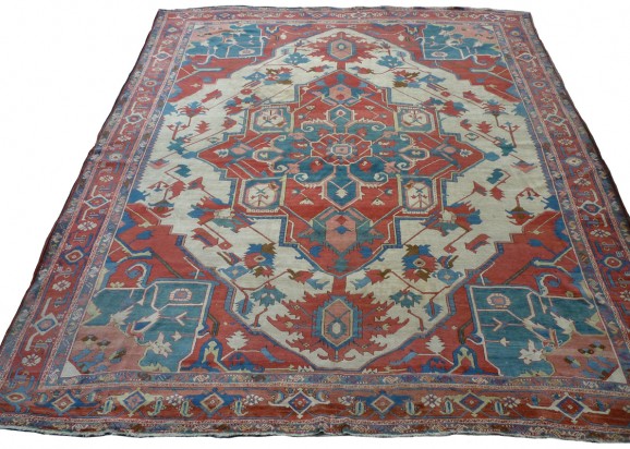 co619 Persian Heriz Serapi Carpet 380x316cm